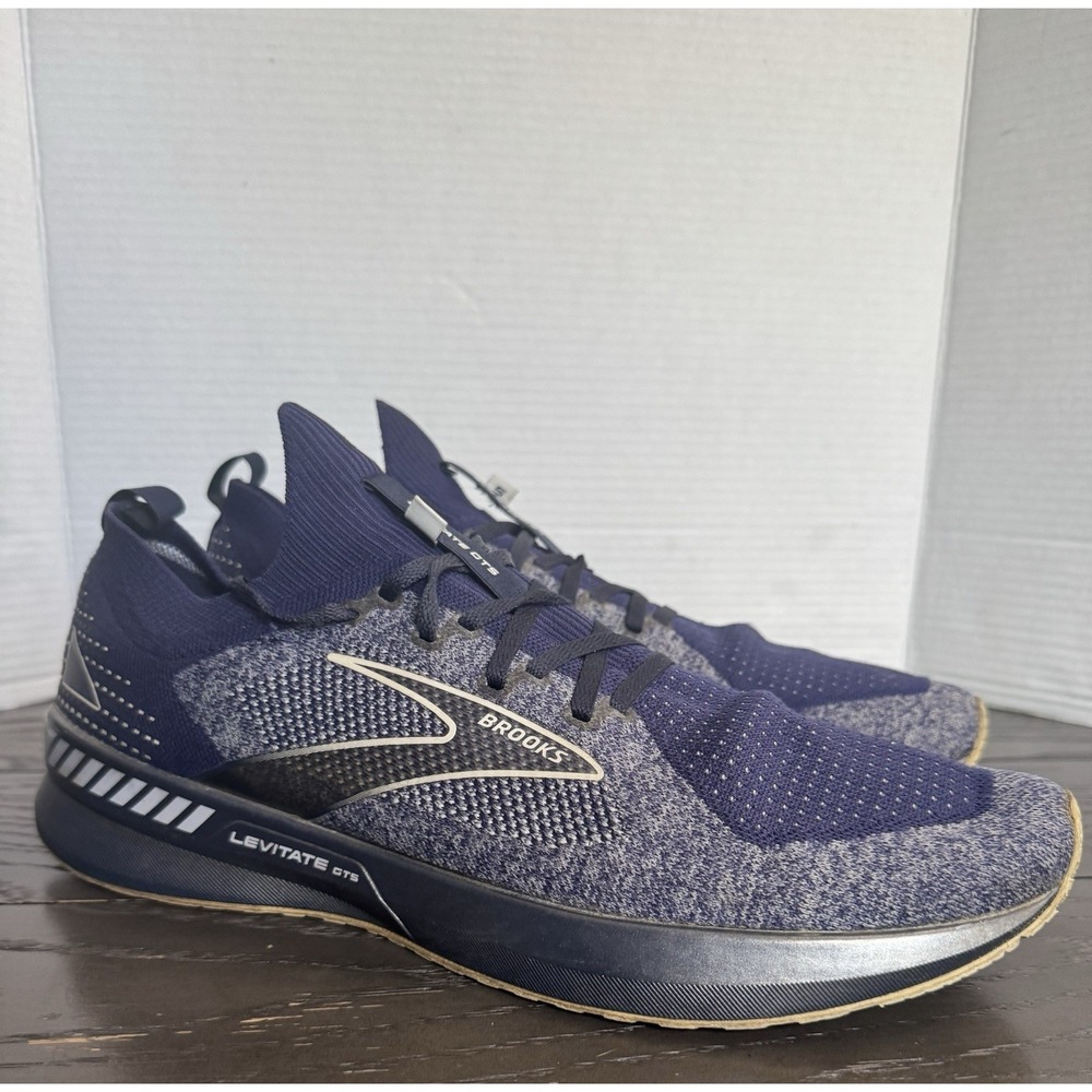 Brooks Levitate StealthFit GTS 5 Men's Size 14D 'Peacoat‎ Grey' Running Shoes